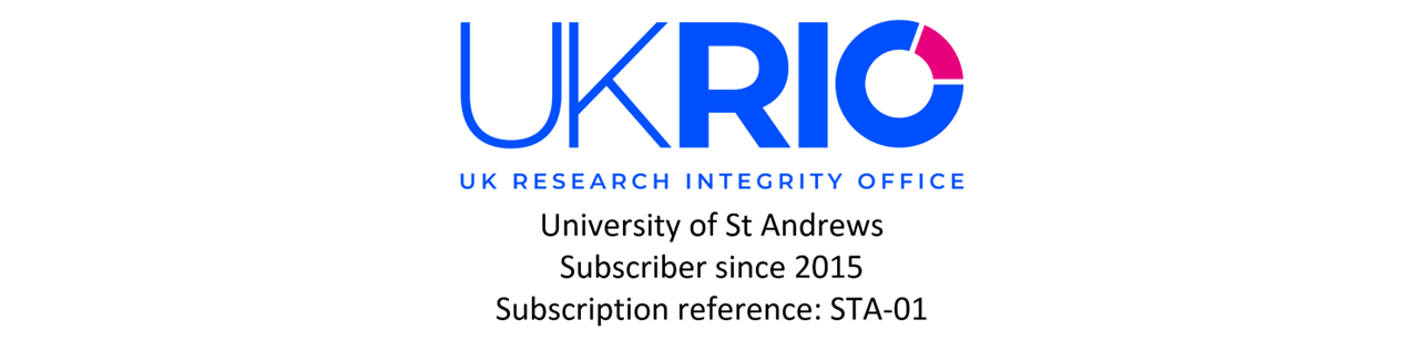 An image showing St Andrews' subscription to UKRIO